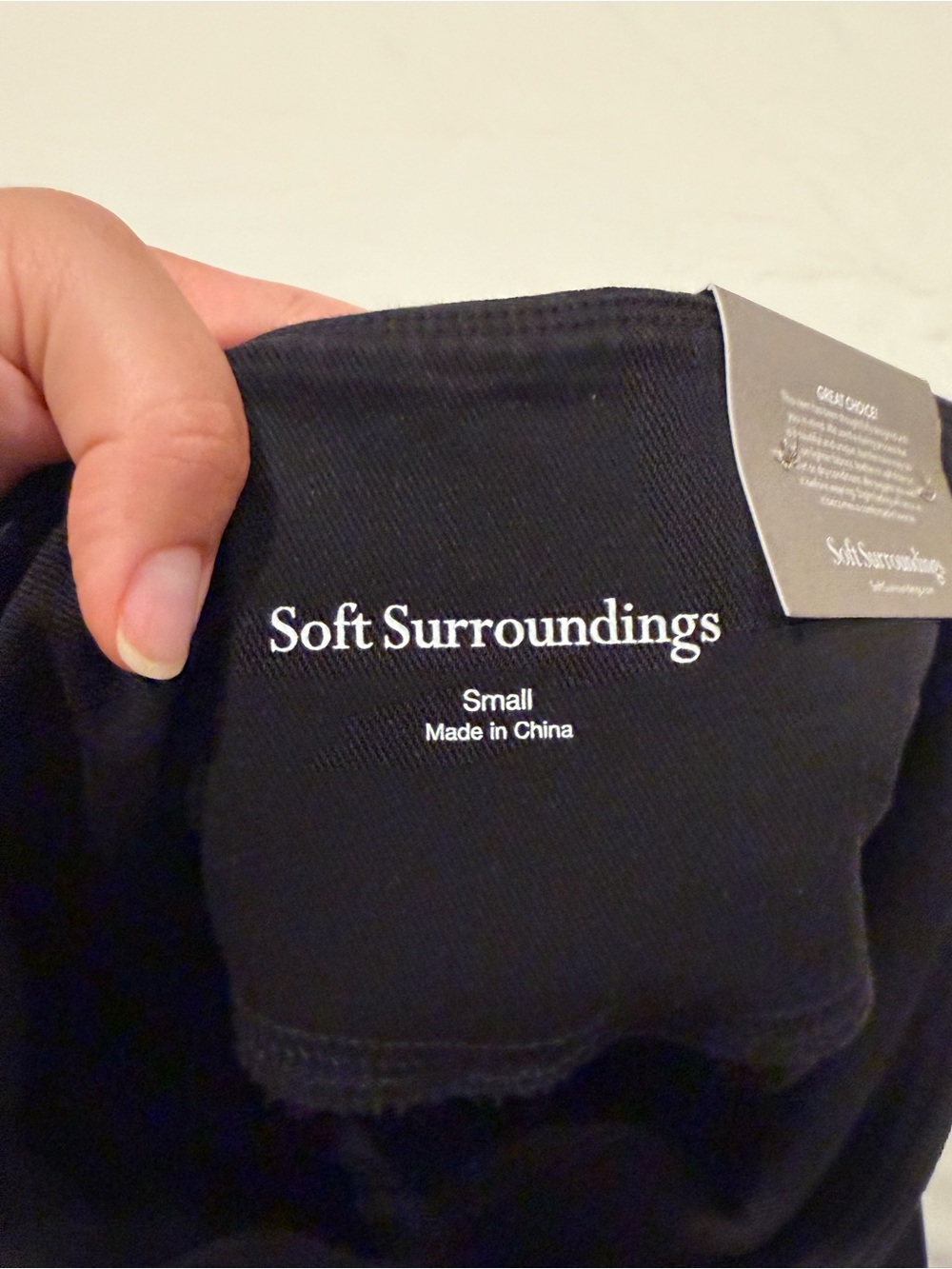Women’s Black Performance Pants - Stretch Comfort Soft Surroundings NWT